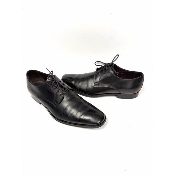 Leather Men\'s Shoes To Boot New York Black Oxfords Men\'s Size 10 Cap Toe Italy main image 10
